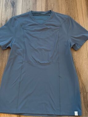 Lalabu Dad baby shirt Slate Blue V-Neck Top size 2XL